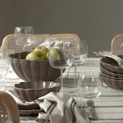 Lotus skål 28 cl brun