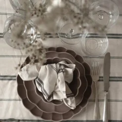 Lotus tallerken 27 cm brun