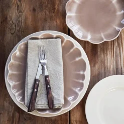 Lotus tallerken 27 cm brun