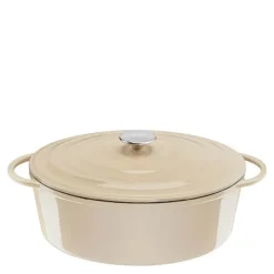 Lov oval gryte 34 cm/7,2L beige