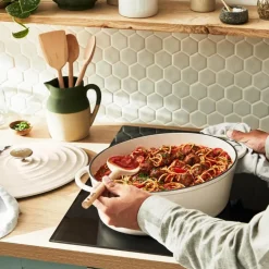 Lov oval gryte 34 cm/7,2L beige