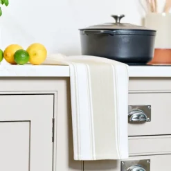 Love Colour stripet kjøkkenhåndkle 70x45 cm greige