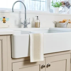 Love Colour stripet kjøkkenhåndkle 70x45 cm greige