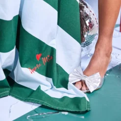 Love duk 150x180 cm grønn/lyseblå