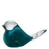 Lucky Bird glassfugl 10 cm turkis