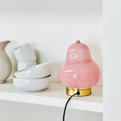 Lucy bordlampe 21,5 cm lyserød