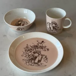 Ludvig asjett 20 cm Ludvig i Åsgårdstrand rosa