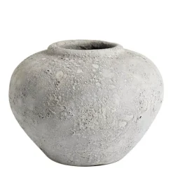 Luna krukke 18 cm grå