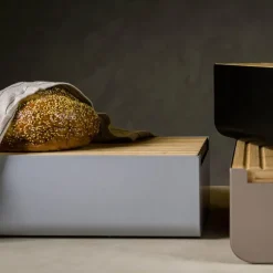 Lundi brødboks 35x22 cm natur/lys grå