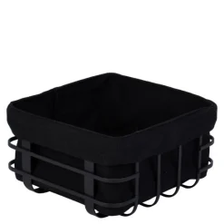 Lundi brødkurv 19x19 cm svart