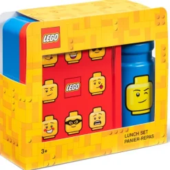 Lunsjsett ikonisk blå/rød