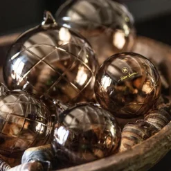 Lux dekorkule 12 cm topaz