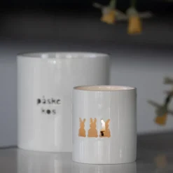 Lykt påskehare liten 8x7 cm