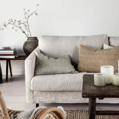 Lyric lyslykt 15x18 cm linen