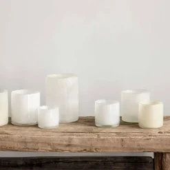 Lyric lyslykt 12x14 cm linen