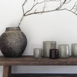 Lyric lyslykt 8x8 cm warm grey