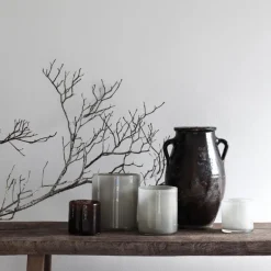 Lyric lyslykt 12x14 cm warm grey