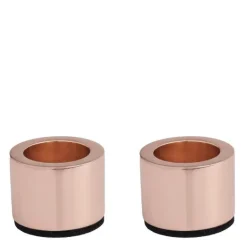 Lysestake 2stk rose gull