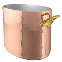 M'30 champagnekjøler oval 26x20 cm hamret kobber