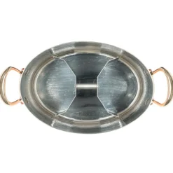 M'30 champagnekjøler oval 26x20 cm hamret kobber