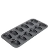 Madeleineform for 12 kaker svart