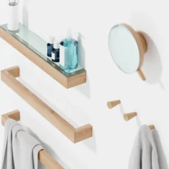 Magnifying sminkespeil vegg 18 cm eik