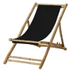 Mandisa liggestol 112x60x80 cm bambus/svart