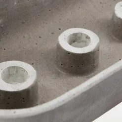 Marb lysestake 35 cm grå