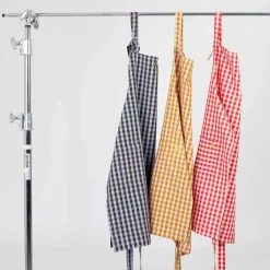 Maria forkle 70x82 cm rosa/sennep