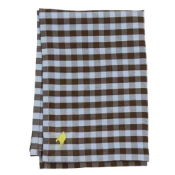 Maria kjøkkenhåndkle 50x70 cm lys blå/brun