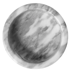 Marmor fat 12 cm hvit