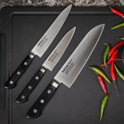 Master santokukniv 18 cm svart