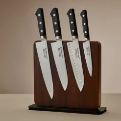 Master santokukniv med luftlommer 18 cm svart