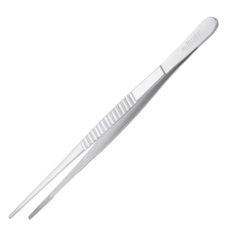 Matpinsett 25 cm stål