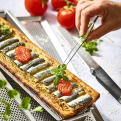 Matpinsett 25 cm stål