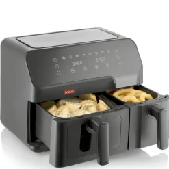 Melior airfryer 8,3 L dobbel svart