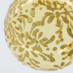 Mente julekuler 8 cm 4 stk gull