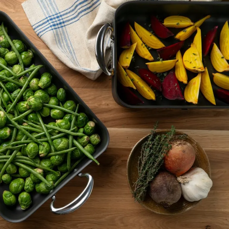 Mermaid Roaster ildfast form 28x18 cm svart