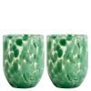 Messy glass 30 cl 2 stk grønn
