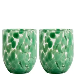 Messy glass 30 cl 2 stk grønn