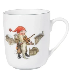 Midthun Jul krus 25 cl hvit med fele