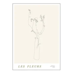 Mie & Him poster 50x70 cm les fleurs 02