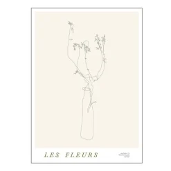 Mie & Him poster 30x40 cm les fleurs 02