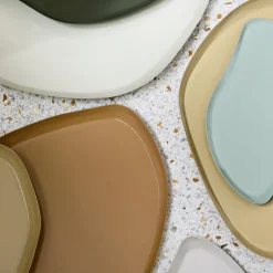 Mie dekorfat medium 34x27 cm grape leaf green