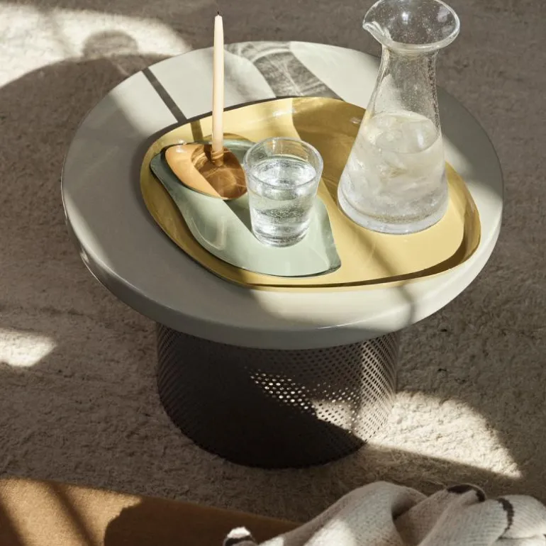 Mie dekorfat stort 39x32 cm taupe sand