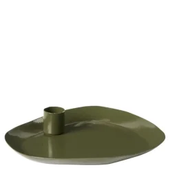 Mie lysestake medium 16x18 cm grape leaf green