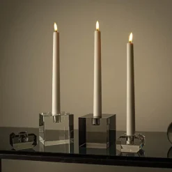 Milano lysestake kvadrat lav 4x6 cm klar