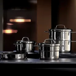 Mini kasserolle med lokk 12 cm 0,7L