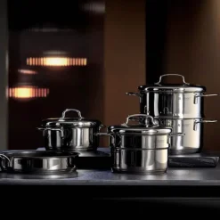 Mini lav kasserolle med lokk 16 cm