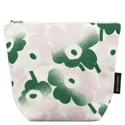 Mini Unikko toalettveske 28x24 cm hvit/rosa/grønn